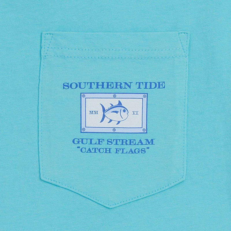 Catch Flags II Tee-Shirt in Crystal Blue by Southern Tide - Country Club Prep