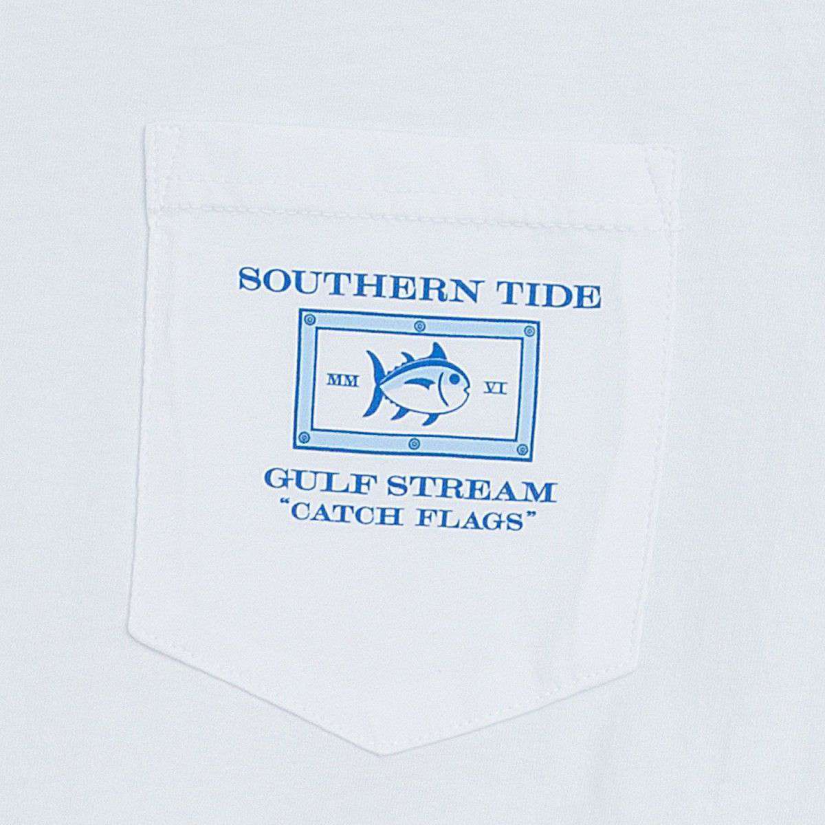 Catch Flags II Tee-Shirt in White by Southern Tide - Country Club Prep