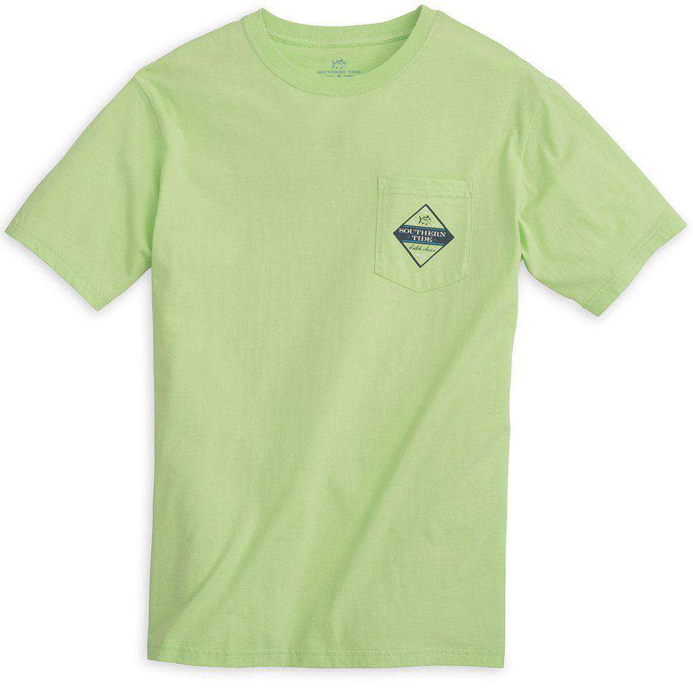 Catch of the Day (Blue Crab) Tee Shirt in Lime by Southern Tide - Country Club Prep