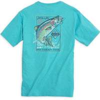 Catch of the Day (Trout) Tee Shirt in Scuba Blue by Southern Tide - Country Club Prep