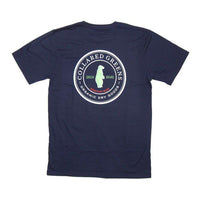 Circle Logo Short Sleeve T-Shirt in Navy by Collared Greens - Country Club Prep
