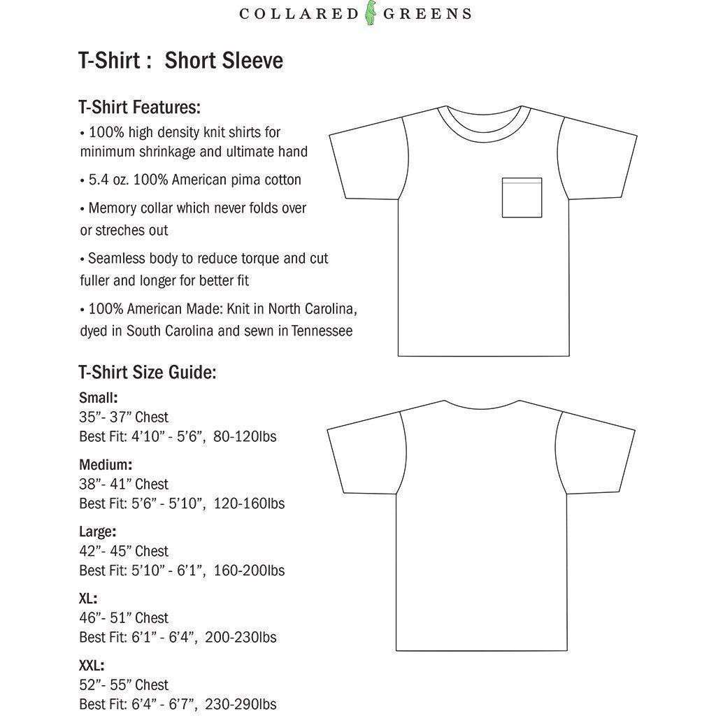 Circle Logo Short Sleeve T-Shirt in Navy by Collared Greens - Country Club Prep