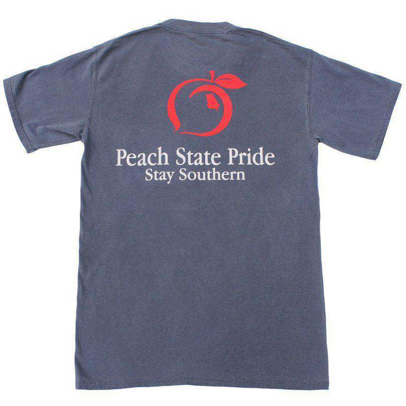 Classic Logo Pocket Tee in Navy by Peach State Pride - Country Club Prep