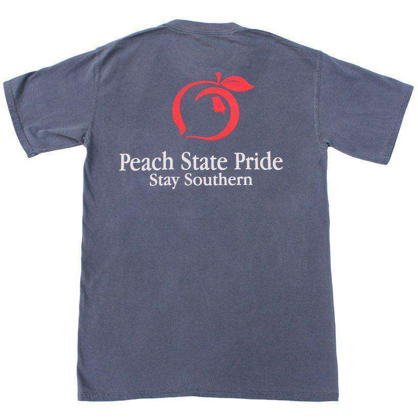 Classic Logo Pocket Tee in Navy by Peach State Pride - Country Club Prep