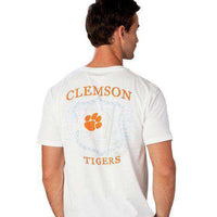 Clemson University Flag Tee Shirt in White by Southern Tide - Country Club Prep