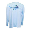 Clipper Long Sleeve Pro UVX Performance Shirt in Light Blue by Guy Harvey - Country Club Prep