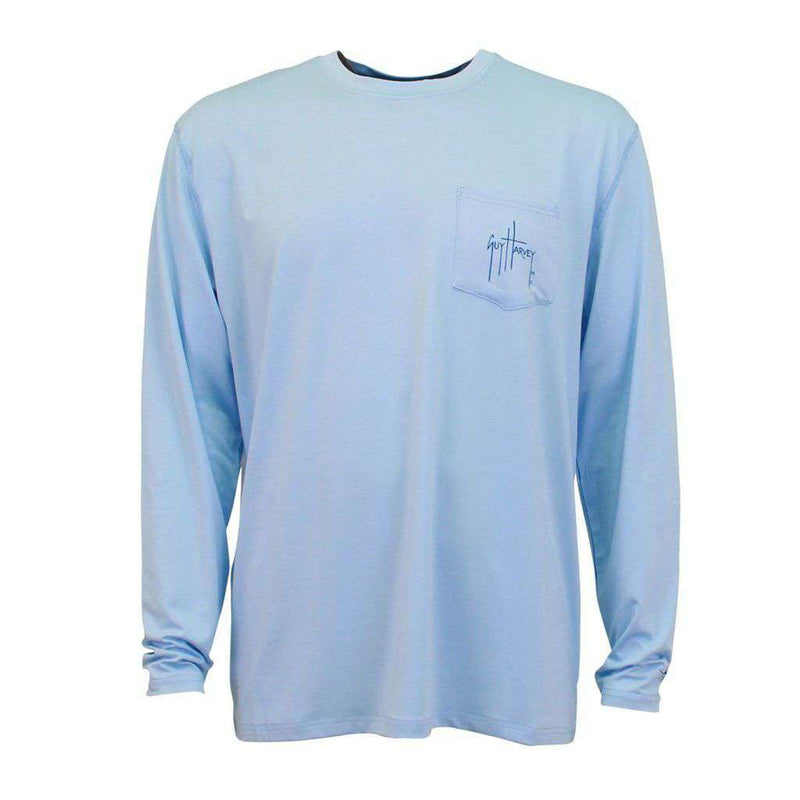 Guy Harvey Clipper Long Sleeve Pro UVX Performance Shirt in Light