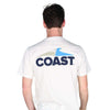 Coast Logo Tee in White by Coast - Country Club Prep