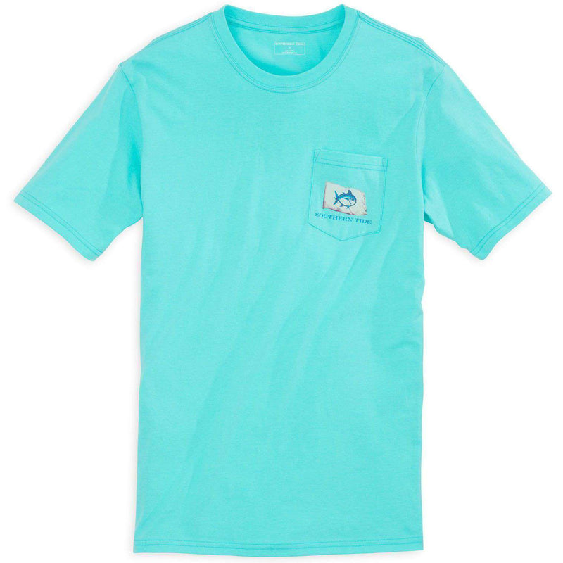 Southern Tide Coastal Watercolor Tee Shirt in Crystal Blue – Country ...