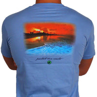 Coasts Mission Tee in Battery Blue by Loggerhead Apparel - Country Club Prep
