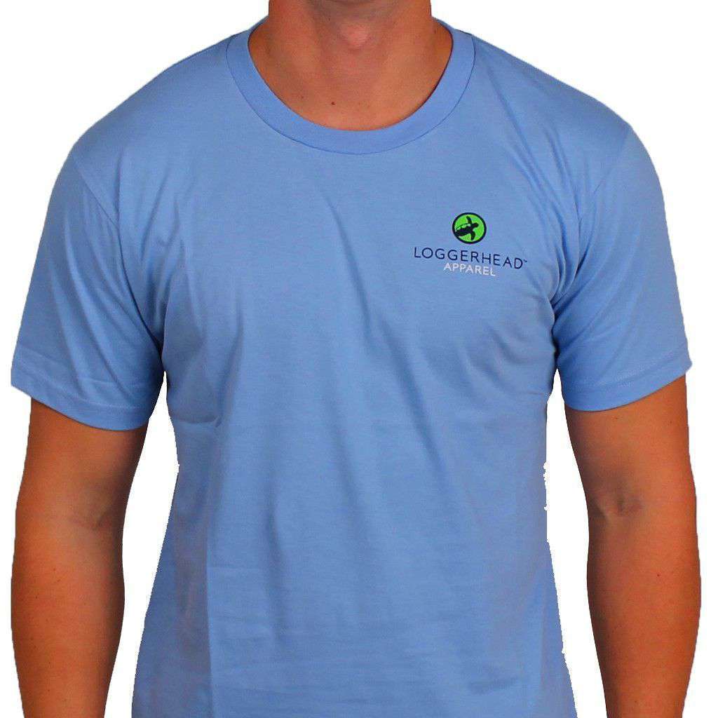 Coasts Mission Tee in Battery Blue by Loggerhead Apparel - Country Club Prep