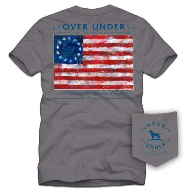 Colonial Flag Tee in Hurricane by Over Under Clothing - Country Club Prep