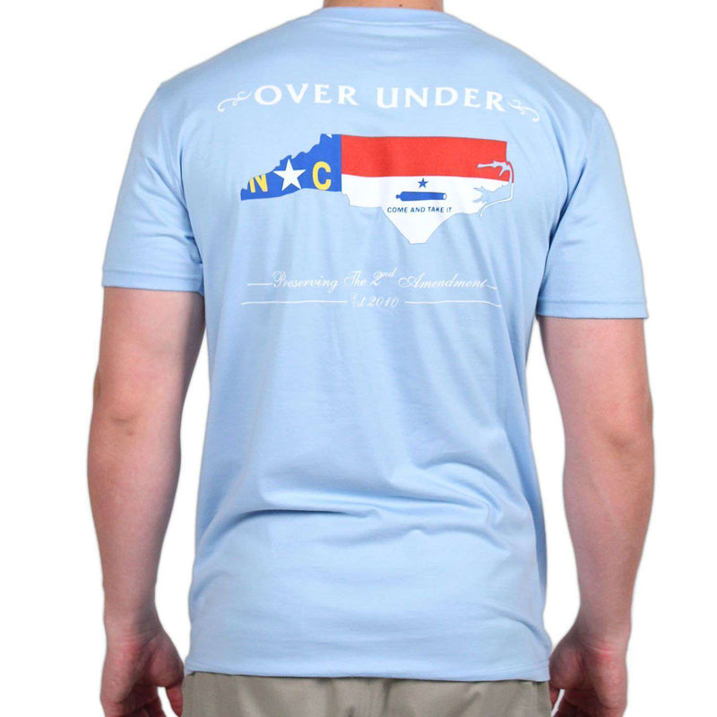 Come and Take It North Carolina Tee in Blue Sky by Over Under Clothing - Country Club Prep