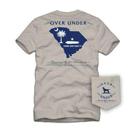 Come and Take It South Carolina Tee in Oyster by Over Under Clothing - Country Club Prep