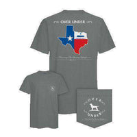 Come And Take It Texas Tee in Grey by Over Under Clothing - Country Club Prep