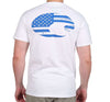 Costa Flag Tee in White by Costa Del Mar - Country Club Prep