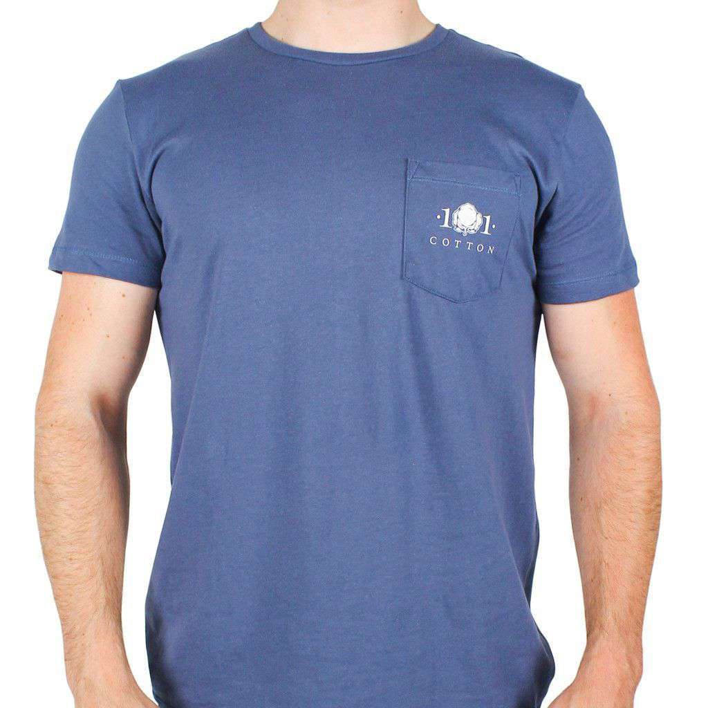 Cotton Field Pocket Tee in Navy by Cotton 101 - Country Club Prep
