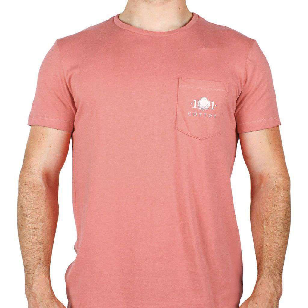Cotton Field Pocket Tee in Rustic Red by Cotton 101 - Country Club Prep