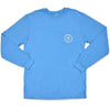 Cotton is King Long Sleeve Pocket Tee in Harbor Blue by High Cotton - Country Club Prep