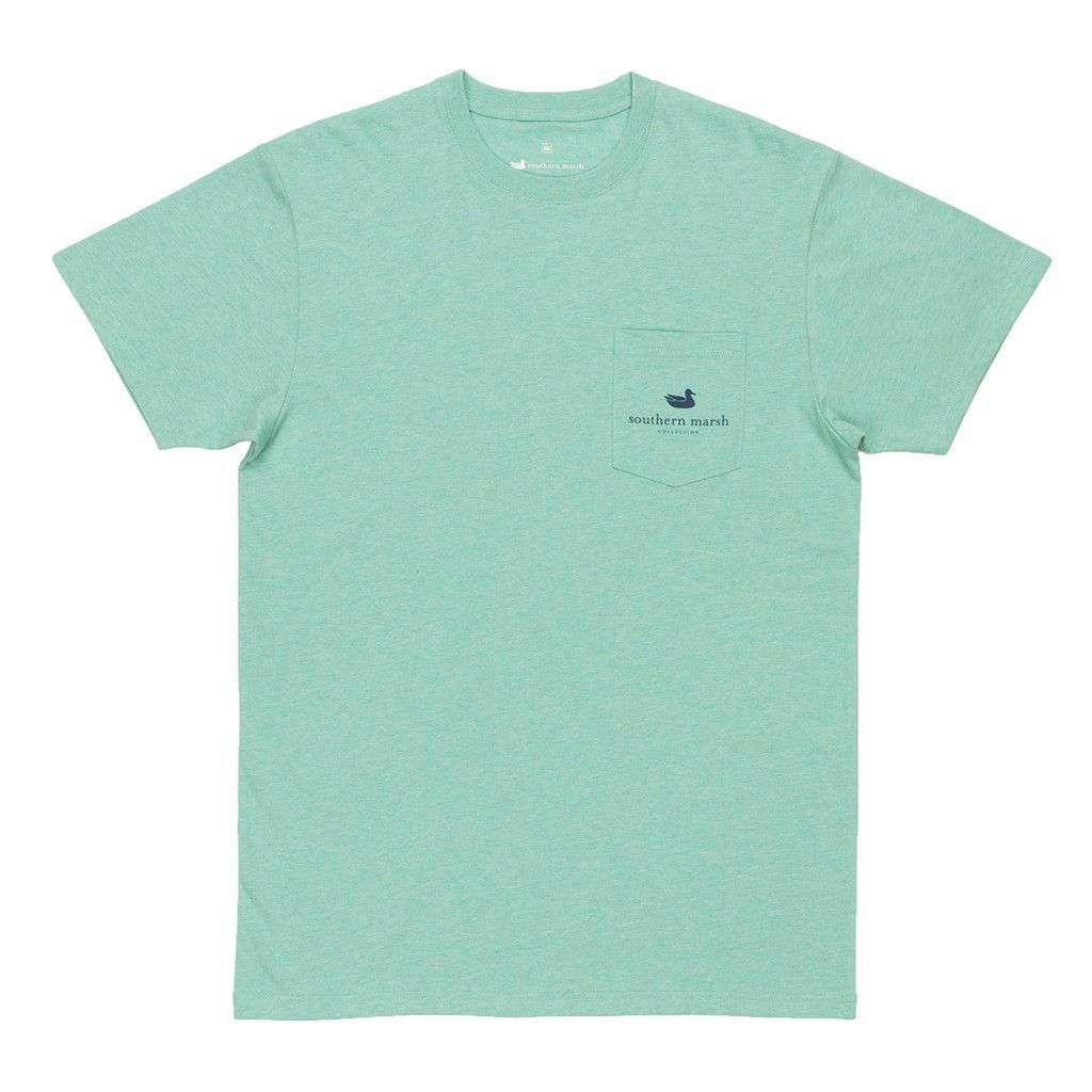 Crawfish Festival Series Tee in Washed Bimini Green Heather by Southern Marsh - Country Club Prep
