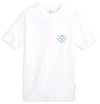 Crossed Oars Pocket Tee Shirt in Classic White by Southern Tide - Country Club Prep