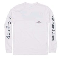 Custom Everyday Should Feel This Good Long Sleeve Tee in White by Vineyard Vines - Country Club Prep