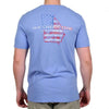 Custom Georgia Rockets Red Glare Tee Shirt in Ultramarine Blue by Southern Tide - Country Club Prep