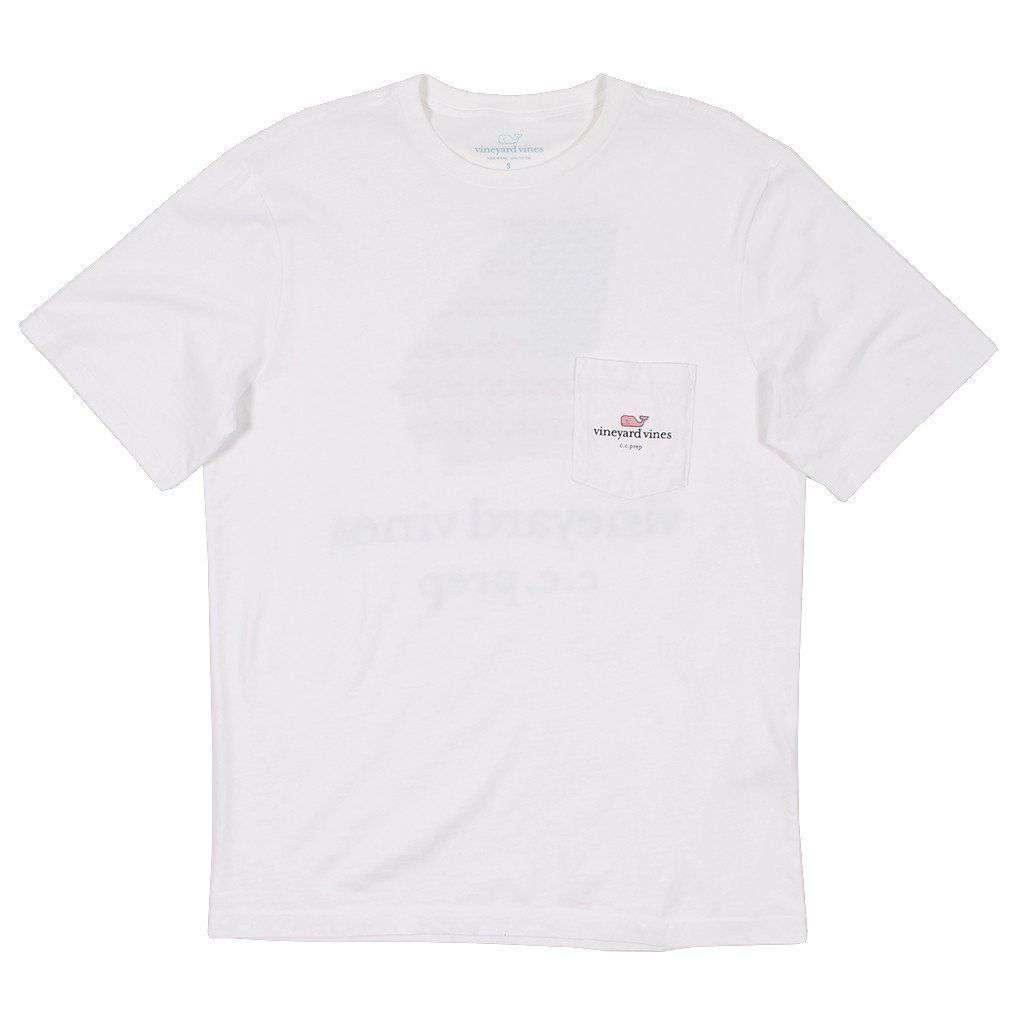 Custom Georgia State Whale Tee Shirt in White by Vineyard Vines - Country Club Prep