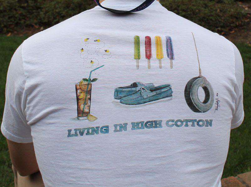 Custom Living in High Cotton Spring Watercolor Tee by High Cotton and CCP - Country Club Prep