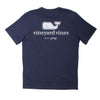 Custom Logo Tee in Blue Blazer by Vineyard Vines - Country Club Prep