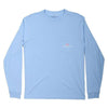 Custom Long Sleeve Kentucky Outline Tee in Jake Blue by Vineyard Vines - Country Club Prep