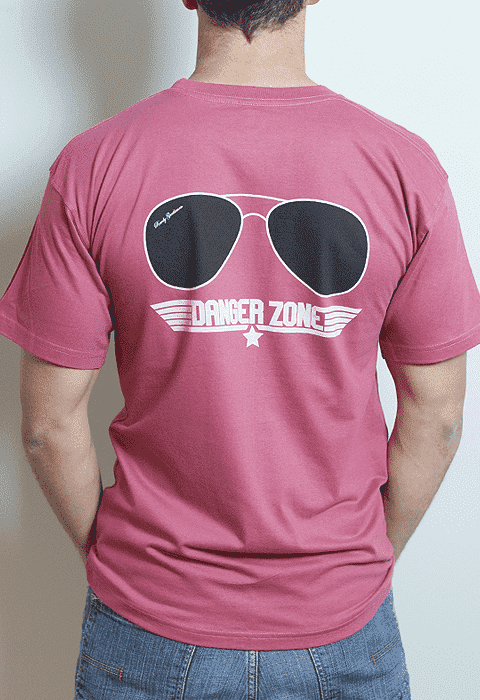 Danger Zone Pocket Tee in Weathered Red by Rowdy Gentleman - Country Club Prep