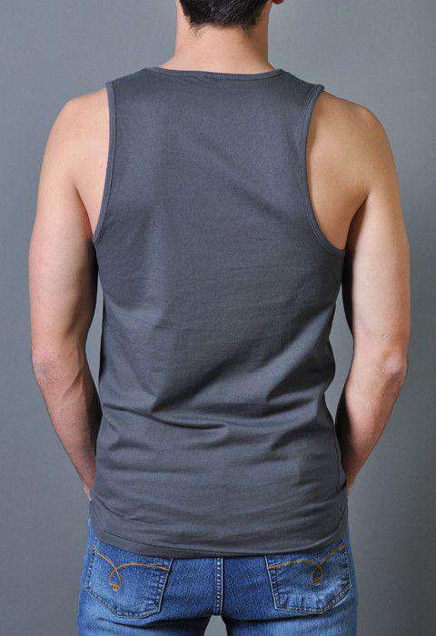 Danger Zone Tank Top in Metal Gray by Rowdy Gentleman - Country Club Prep