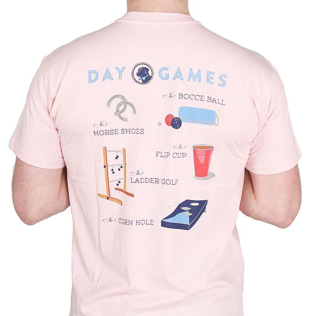 Day Games Tee in Spike the Punch Pink by Southern Proper - Country Club Prep