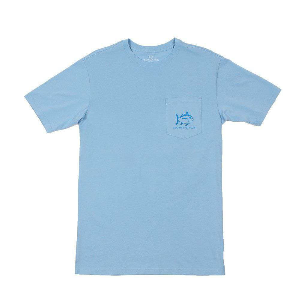 Southern Tide Day on the Water Tee in Sky Blue – Country Club Prep