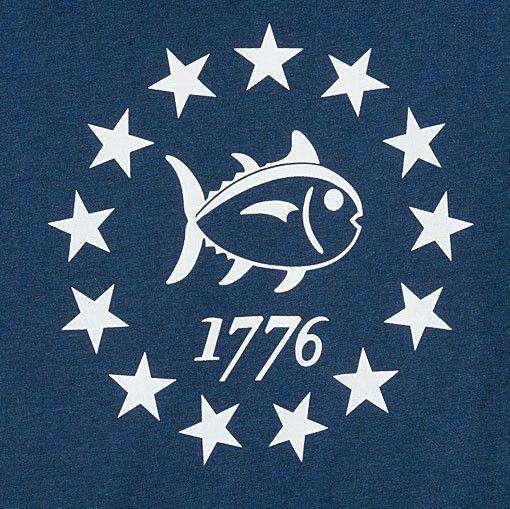 Declaration Tee Shirt in Heathered Navy by Southern Tide - Country Club Prep