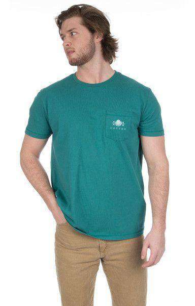 Decoy Pocket Tee in Hunter Green by Cotton 101 - Country Club Prep