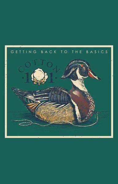 Decoy Pocket Tee in Hunter Green by Cotton 101 - Country Club Prep