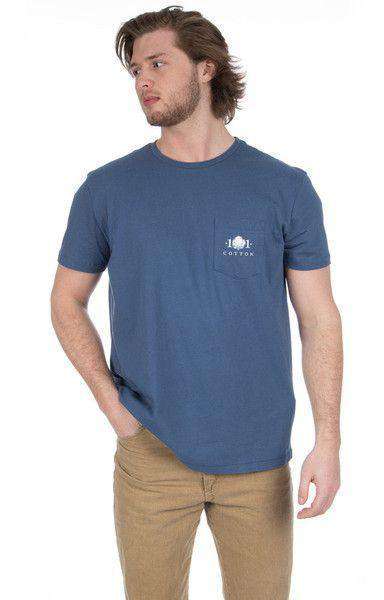 Decoy Pocket Tee in Navy by Cotton 101 - Country Club Prep