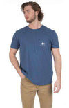 Decoy Pocket Tee in Navy by Cotton 101 - Country Club Prep