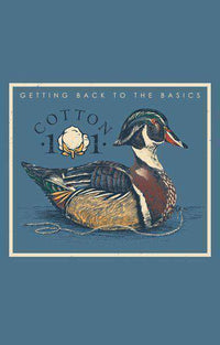 Decoy Pocket Tee in Silver Blue by Cotton 101 - Country Club Prep