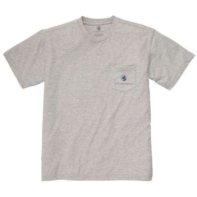 Defender of the South Tee in Grey by Southern Proper - Country Club Prep