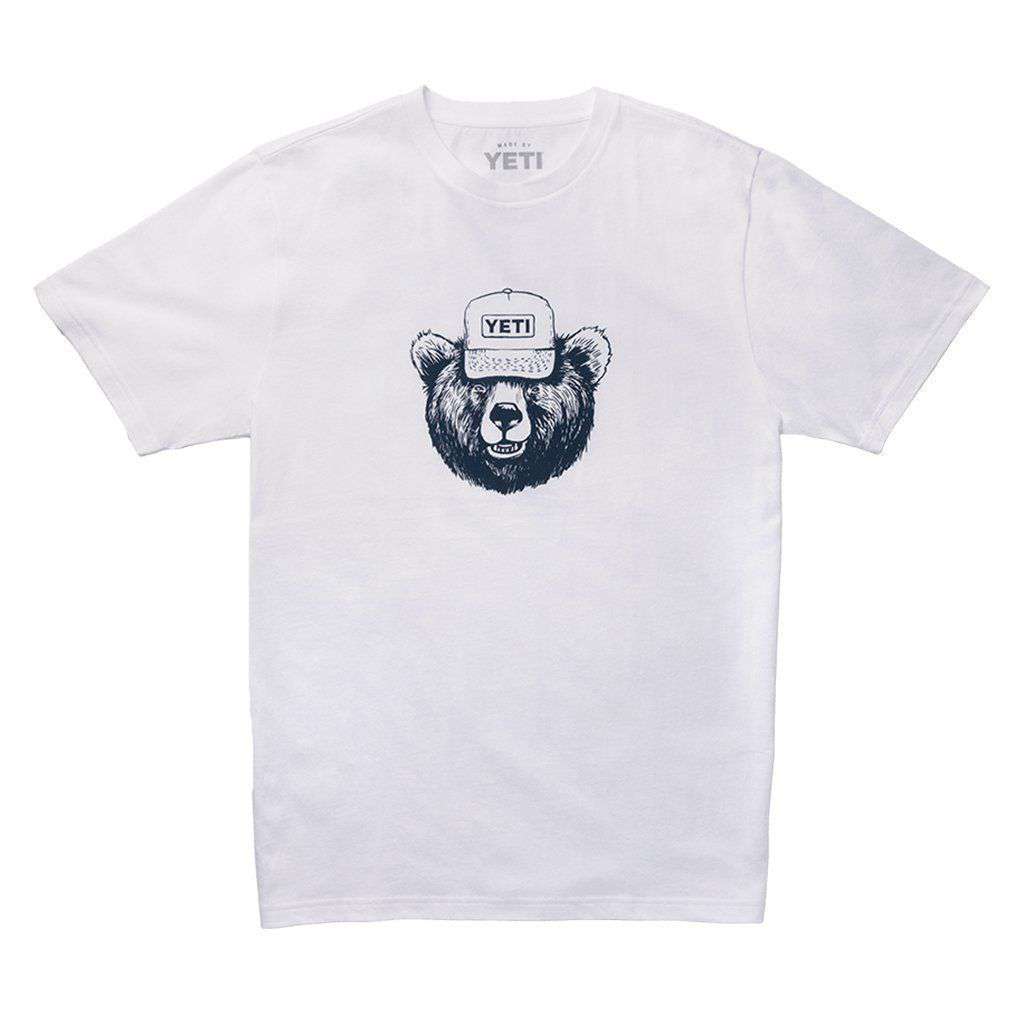 Den Dweller T-Shirt in White by YETI - Country Club Prep