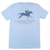 Derby Horse Tee Shirt in Carolina Blue by Collared Greens - Country Club Prep