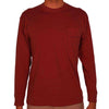 Dixie Land Long Sleeve Tee in Heathered Rust Red by Southern Proper - Country Club Prep