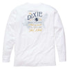 Dixie Land Long Sleeve Tee in White by Southern Proper - Country Club Prep