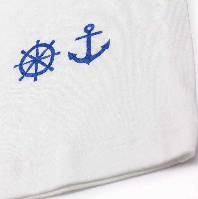 Dock the Yacht Pocket Tee Shirt in White by Krass & Co. - Country Club Prep