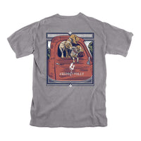 Dog Days Tee in Grey by Fripp & Folly - Country Club Prep