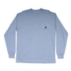 Dog in This Fight Long Sleeve Tee in Dust Blue by Southern Proper - Country Club Prep