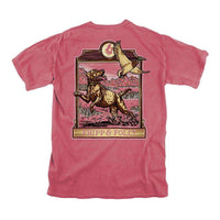 Dog Jumping For Duck Tee in Crimson by Fripp & Folly - Country Club Prep
